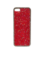 Чехол стразы гранатовый для iphone 5, 5S, 5SE
