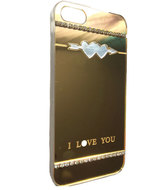 Чехол золотой для iphone 5, 5S, 5SE