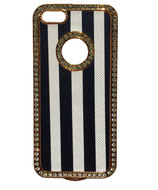 Чехол в стразах черно белый для iphone 5, 5S, 5SE