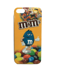Чехол M&M синий для iphone 5, 5S, 5SE