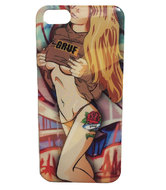 Чехол для iphone 5, 5S, 5SE девушка в майке