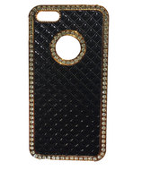 Чехол со стразами черный для iphone 5, 5s, 5SE