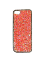 Чехол розовый стразы для iphone 5, 5S, 5SE