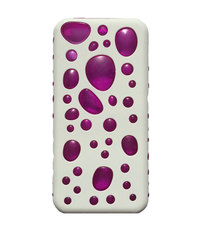 Чехол для iphone 5, 5S, 5SE с пузырьками белый