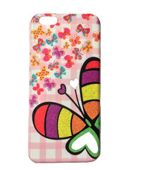 Чехол iPhone 6, 6S силиконовый с бабочкой