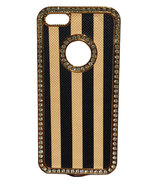 Чехол полосатый в стразах для iphone 5, 5S, 5SE